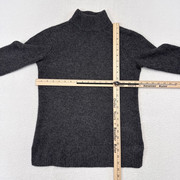 J McLaughlin Cashmere Sweater Womens Size XS Gray Mock Neck Pullover Casual - Picture 7 of 9